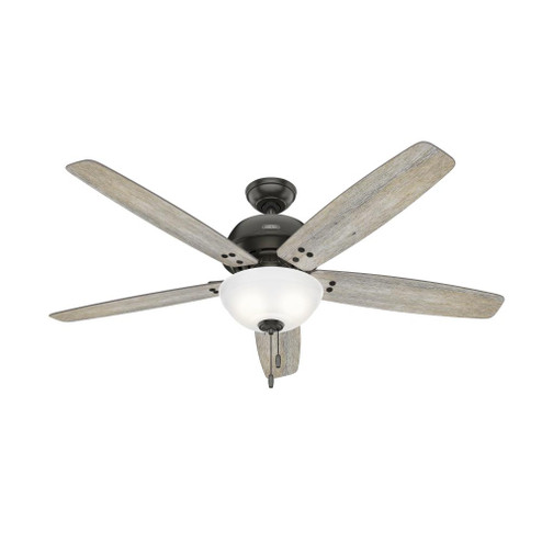 Hunter 60 inch Reveille Noble Bronze Ceiling Fan with LED Light Kit and Pull Chain (4797|52399)