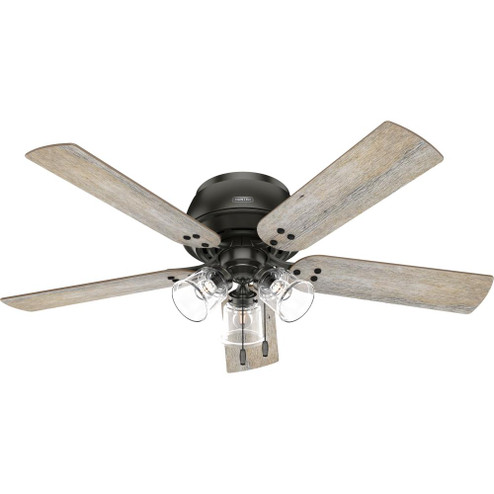 Hunter 52 inch Shady Grove Noble Bronze Low Profile Ceiling Fan with LED Light Kit and Pull Chain (4797|52379)
