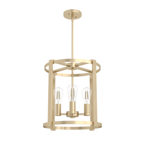 Hunter Astwood Alturas Gold 4 Light Chandelier Ceiling Light Fixture (4797|19959)