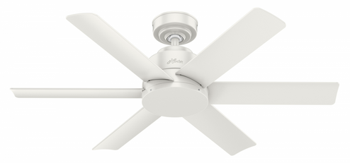 Hunter 44 inch Kennicott Fresh White Damp Rated Ceiling Fan and Wall Control (4797|59614)
