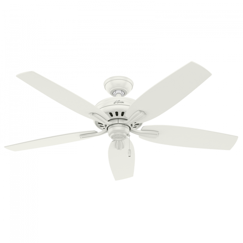 Hunter 52 inch Newsome Fresh White Damp Rated Ceiling Fan and Pull Chain (4797|53322)