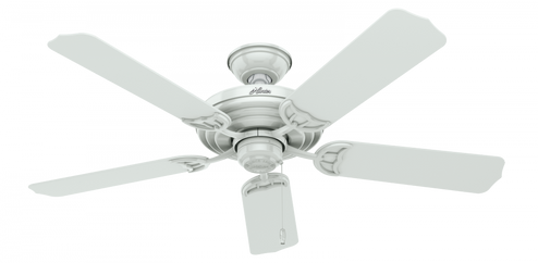 Hunter 52 inch Sea Air White Indoor/Outdoor Ceiling Fan and Pull Chain (4797|53054)