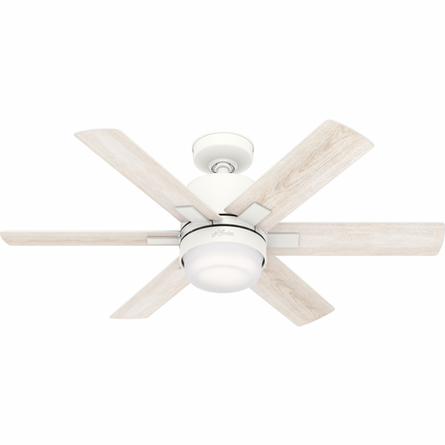 Hunter 44 inch Wi-Fi Radeon Matte White Ceiling Fan with LED Light Kit and Wall Control (4797|50955)