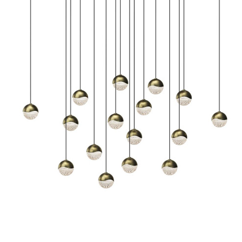 16-Light Square Small LED Pendant (107|2923.14-SML)