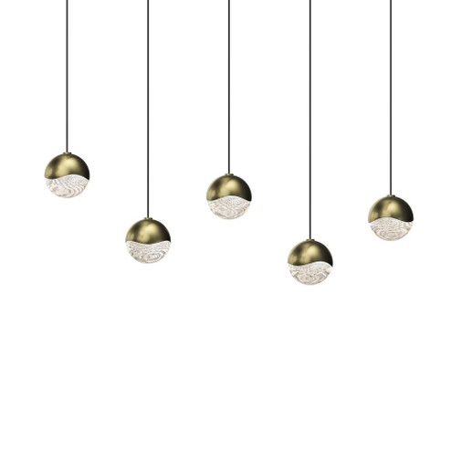 5-Light Rectangle Small LED Pendant (107|2921.14-SML)