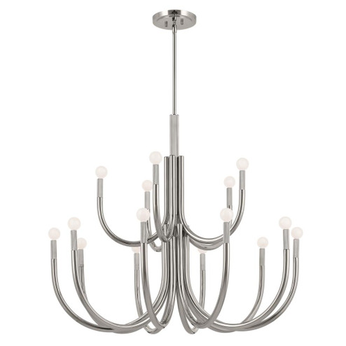 Odensa 40 Inch 15 Light Chandelier in Polished Nickel (10687|52552PN)
