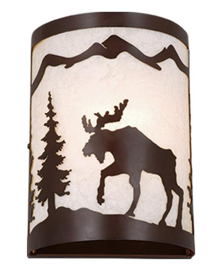 Yellowstone 8-in Moose Wall Light Burnished Bronze (51|WS55608BBZ)