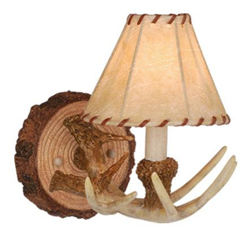 Lodge 1L Antler Wall Light Noachian Stone (51|WL33041NS)