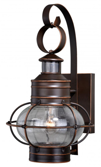 Chatham Motion Sensor Dusk to Dawn Outdoor Wall Light Burnished Bronze (51|T0249)