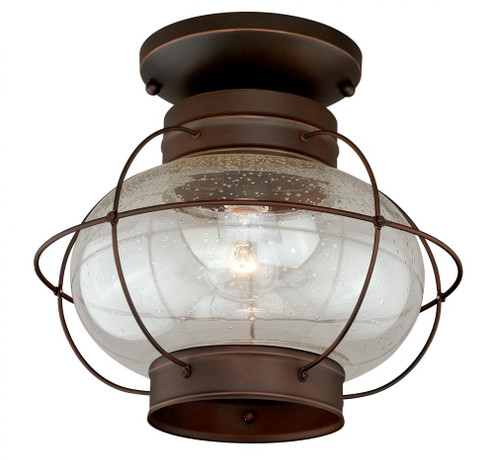 Chatham 13-in Outdoor Semi Flush Mount Ceiling Light Burnished Bronze (51|T0145)