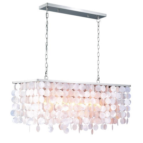 Elsa 5L Linear Chandelier Satin Nickel (51|P0240)