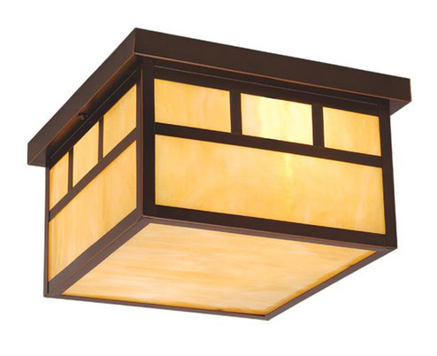 Mission 11.5-in Outdoor Flush Mount Ceiling Light Burnished Bronze (51|OF37211BBZ)