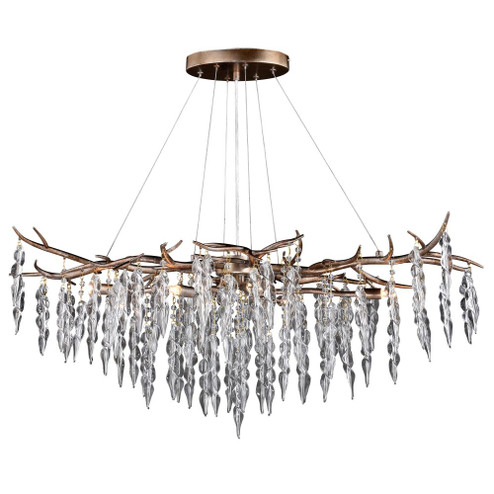 Rainier 6L Linear Chandelier Silver Mist (51|H0231)