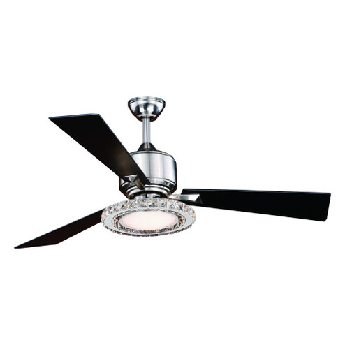 Clara 52-in LED Ceiling Fan Brushed Nickel (51|F0048)