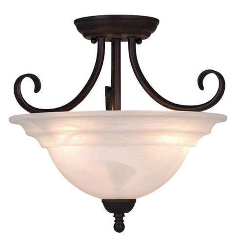 Babylon 14-in Semi Flush Ceiling Light or Pendant (Dual Mount) Oil Burnished Bronze (51|CF65353OBB)