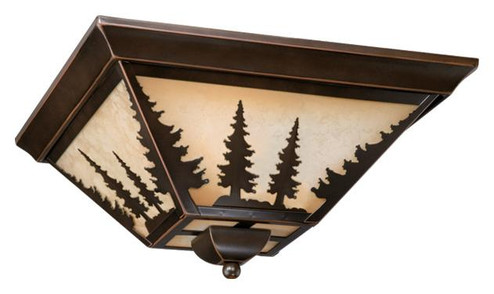 Yosemite 14-in Tree Flush Mount Ceiling Light Burnished Bronze (51|CC55514BBZ)