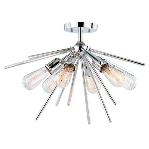 Estelle 24-in Semi Flush Ceiling Light Polished Nickel (51|C0161)