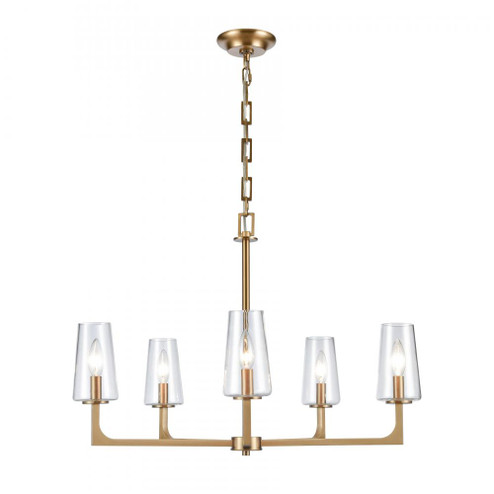 Fitzroy 28'' Wide 5-Light Chandelier - Lacquered Brass (91|89975/5)