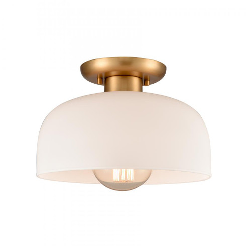 Brewer 10'' Wide 1-Light Semi Flush Mount - Brushed Gold (91|89955/1)