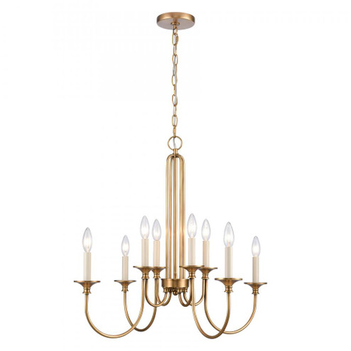 Cecil 28'' Wide 8-Light Chandelier - Natural Brass (91|89726/8)