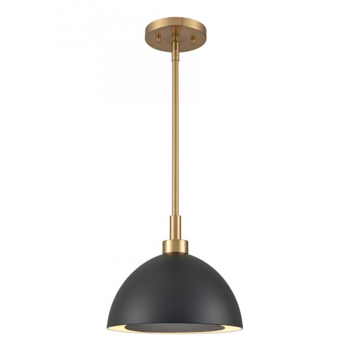 Pelham 10'' Wide 2-Light Pendant - Satin Brass with Matte Black (91|52324/2)