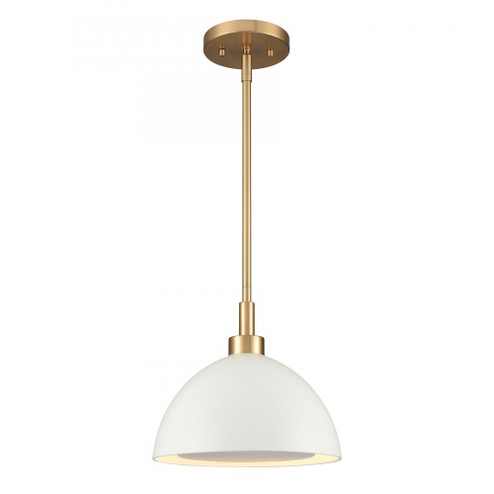 Pelham 10'' Wide 2-Light Pendant - Satin Brass with Matte White (91|52314/2)