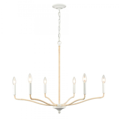 Breezeway 31'' High 6-Light Chandelier - White Coral (91|52278/6)