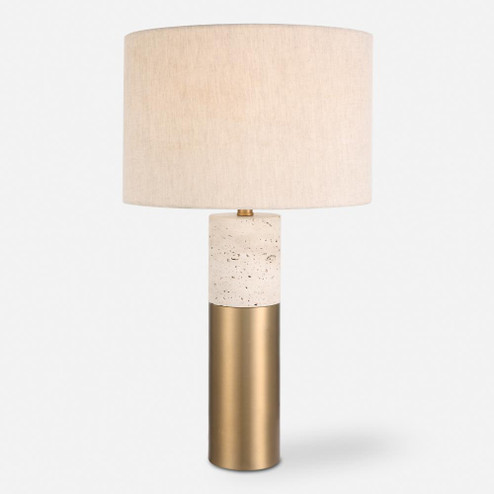 Uttermost Gravitas Elegant Brass & Stone Lamp (85|30201-1)