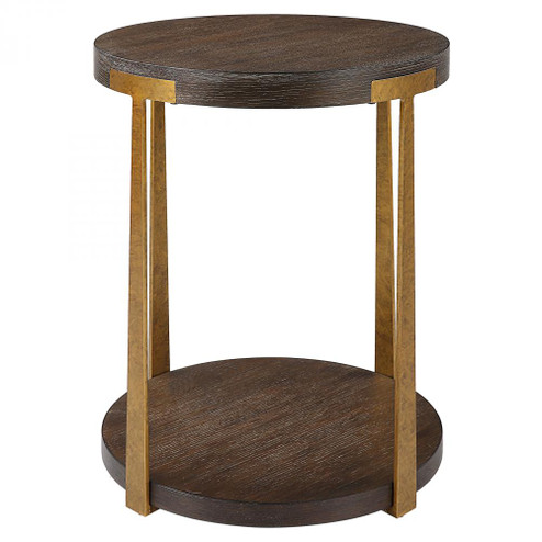 Uttermost Palisade Round Wood Side Table (85|25554)