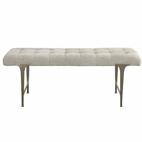 Uttermost Imperial Upholstered Gray Bench (85|23765)