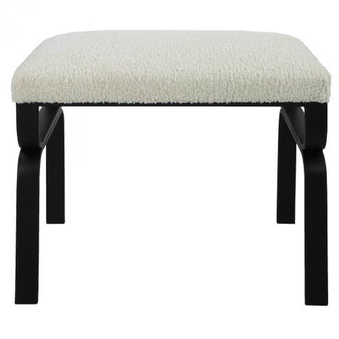 Uttermost Diverge White Shearling Small Bench (85|23749)