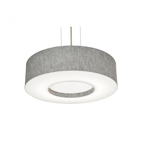 Montclair 19'' Med Base Pendant - BK w/ GY (1|MCP1932MBBK-GY)