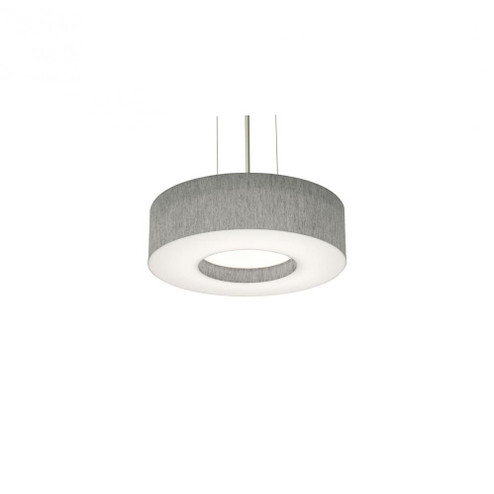 Montclair 12'' Med Base Pendant - SN w/ GY (1|MCP1214MBSN-GY)