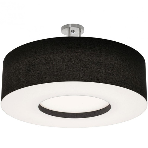 Montclair 30'' Med Base Semi-Flush,SN w/ BK (1|MCF3044MB-BKSF)