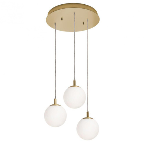 Loretto 3 Light Round Pendant MB 120V,SB (1|LRTP07MBSBRND3)