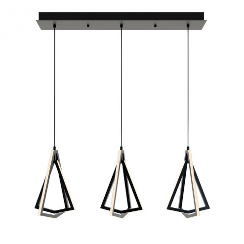 Gianna Linear Three Pendant 3000K 120V Black (1|GNAP15L30D1BKLNR3)