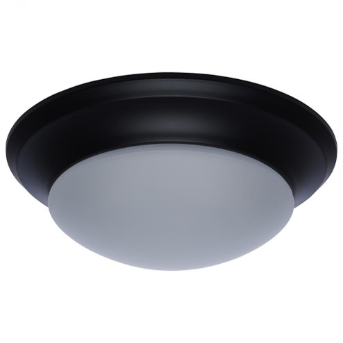 18W; Flush Mount Twist & Lock Fixture; LED; 12 in.; Matte Black Finish; Frosted Glass (81|62/687)