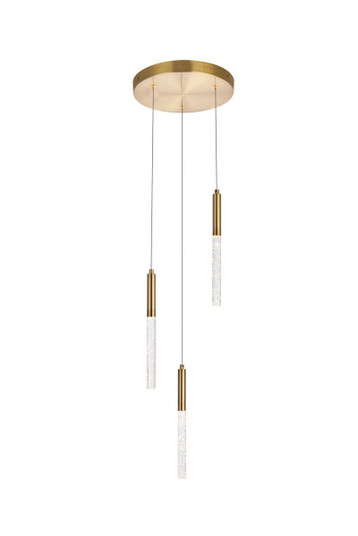 Ruelle 3 Lights Gold Pendant (758|5203D12G)