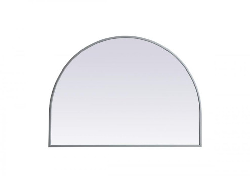 Metal Frame Arch Mirror 33x24 Inch in Silver (758|MR1A3324SIL)