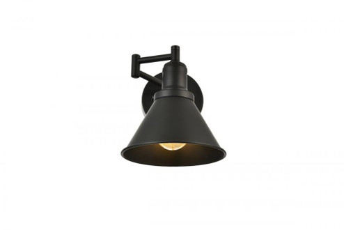 Judson 1 light Black swing arm wall sconce (758|LD7326W7BLK)