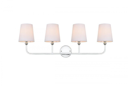 Colson 4 light Chrome and Clear Bath Sconce (758|LD7322W36CH)