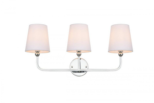Colson 3 light Chrome and Clear Bath Sconce (758|LD7322W26CH)