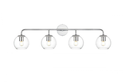 Genesis 4 light Chrome and Clear Bath Sconce (758|LD7321W37CH)