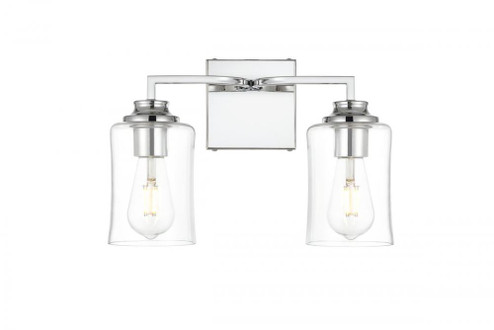 Ronnie 2 light Chrome and Clear Bath Sconce (758|LD7314W14CH)