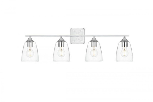 Harris 4 light Chrome and Clear Bath Sconce (758|LD7309W34CH)