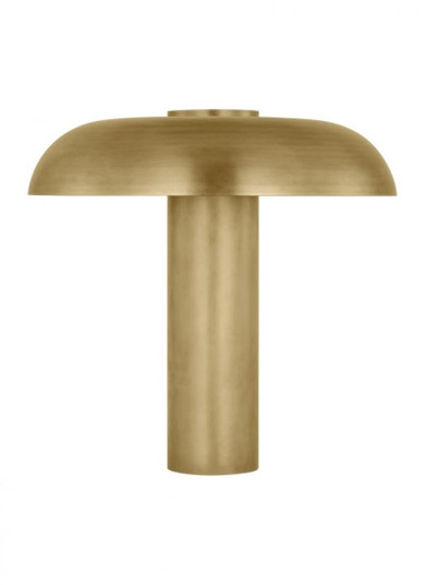 Sean Lavin Louver 1-light dimmable LED medium table lamp with natural brass finish (7355|SLTB26627NB)