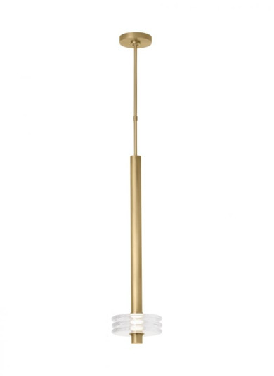 Kelly Wearstler Laurel 1-light dimmable LED grande pendant with natural brass finish (7355|KWPD21327CNB)