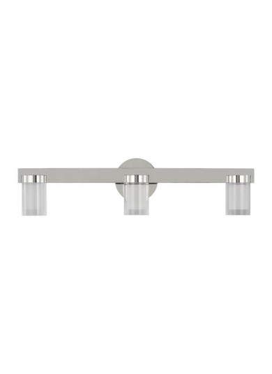 Kelly Wearstler Esfera 3-light dimmable LED medium bath vanity with polished nickel finish (7355|KWBA27527N-277)