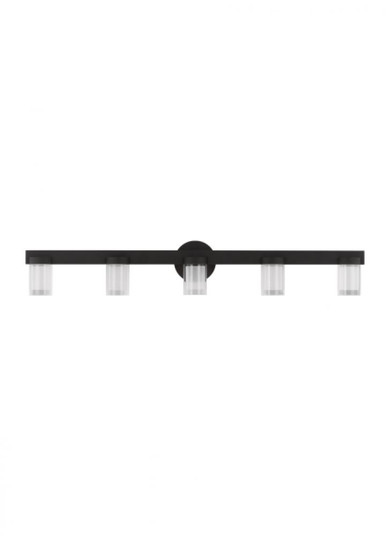 Kelly Wearstler Esfera 5-light dimmable LED large bath vanity with nightshade black finish (7355|KWBA27627B)