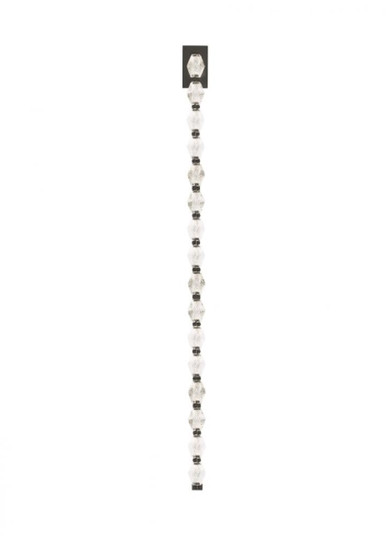 Sean Lavin Collier 1-light dimmable LED wall sconce with dark bronze finish and crystal shade (7355|700WSCLR53BZ-LED930)